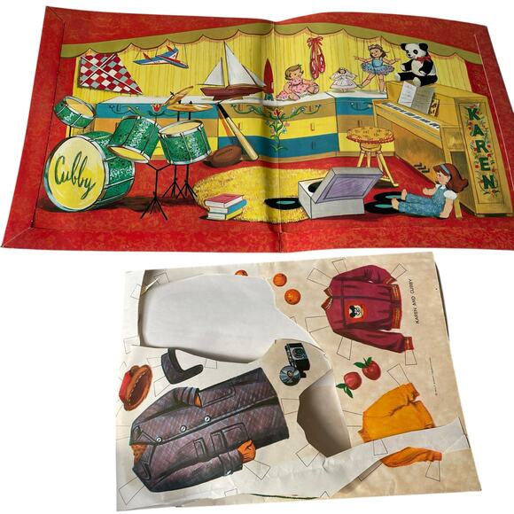 Vintage Walt Disney Mouseketeer Cut Outs Paper Doll Clothes Incomplete READ - Picture 3 of 10